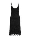 Vivetta Woman Midi Dress Black Size 8 Polyester In Black