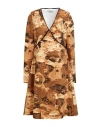Vivetta Woman Midi Dress Camel Size 10 Polyester, Elastane In Beige