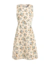 Vivetta Woman Midi Dress Cream Size 10 Cotton In Neutral