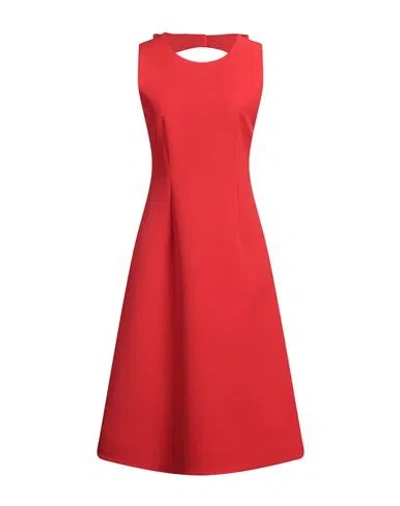 Vivetta Woman Midi Dress Red Size 6 Polyester, Elastane