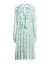 Vivetta Woman Midi Dress Sky Blue Size 10 Viscose In Blue