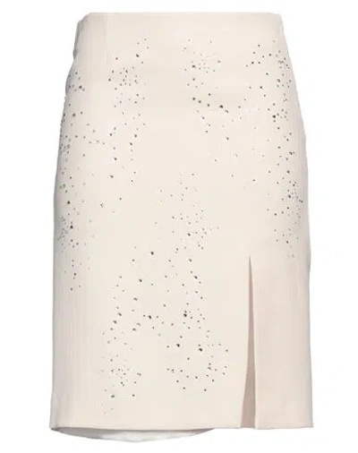 Vivetta Woman Midi Skirt Ivory Size 6 Polyester, Elastane In Pink