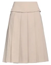 Vivetta Woman Midi Skirt Taupe Size 8 Polyester, Viscose, Elastane In Grey