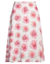 Vivetta Woman Midi Skirt White Size 8 Viscose In White