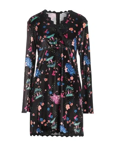 Vivetta Woman Mini Dress Black Size 2 Polyester, Elastane