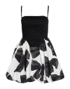 Vivetta Woman Mini Dress Black Size 6 Cotton, Elastane In Black