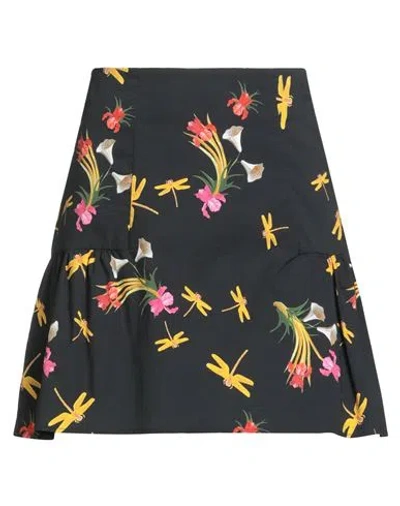 Vivetta Woman Mini Skirt Black Size 2 Cotton, Elastane
