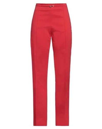 Vivetta Woman Pants Red Size 6 Cotton, Lycra, Elastane
