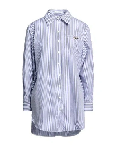 Vivetta Woman Shirt Blue Size 8 Cotton