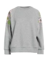 Vivetta Woman Sweatshirt Light Grey Size 8 Cotton, Elastane In Gray