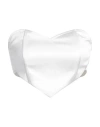 Vivetta Woman Top White Size 10 Polyester, Elastane In White