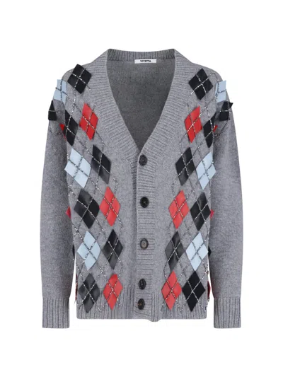 Vivetta Woll-cardigan Mit Knöpfen In Grau