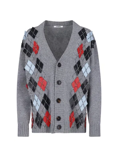 Vivetta Woll-cardigan Mit Knöpfen In Grau