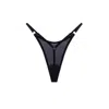 Vivi Leigh London Women's Black Mesh Strappy Thong In Black