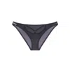 Vivi Leigh London Women's Black Soft Mesh Briefs In Black