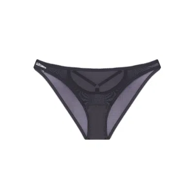 Vivi Leigh London Women's Black Soft Mesh Briefs