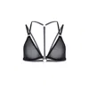 Vivi Leigh London Women's Black Soft Mesh Triangle Bralette In Black
