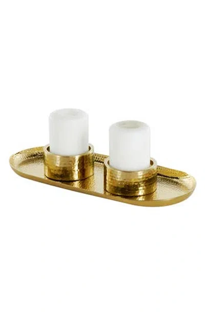 Vivian Lune Home Glam Candleholder In Gold