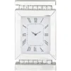 Vivian Lune Home Glam Silver Glass Clock In Silver