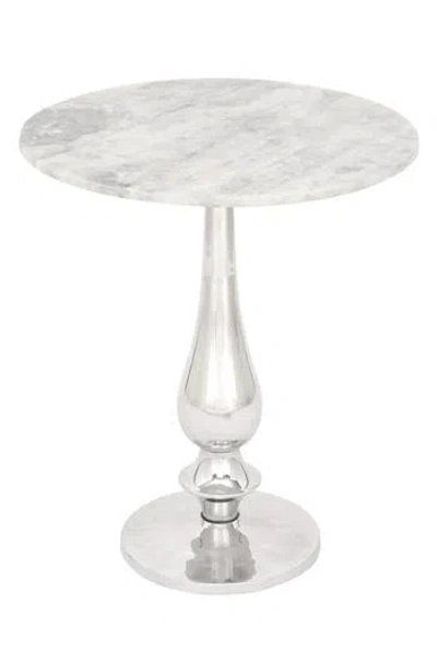 Vivian Lune Home Marble Accent Table In Animal Print