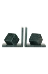 Vivian Lune Home Marble Bookends In Green