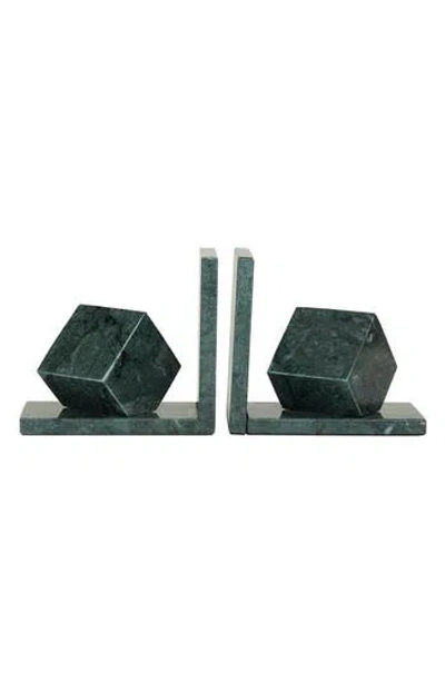 Vivian Lune Home Marble Bookends In Green