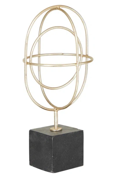Vivian Lune Home Marble Sculpture In Gold