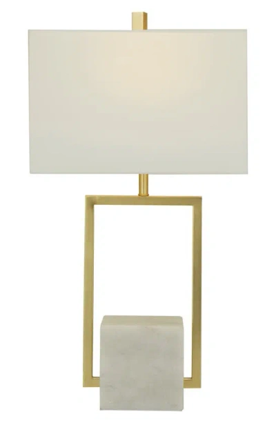 Vivian Lune Home Marble Table Lamp In Gold