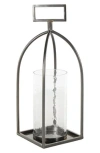 Vivian Lune Home Metal Candle Lantern In Silver
