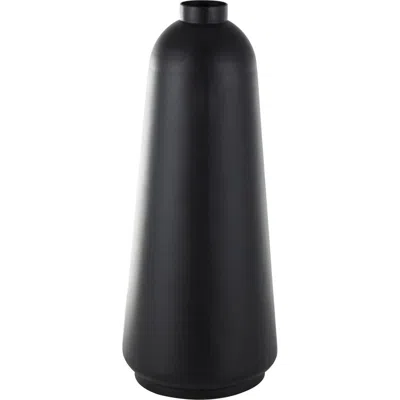Vivian Lune Home Metal Vase In Black