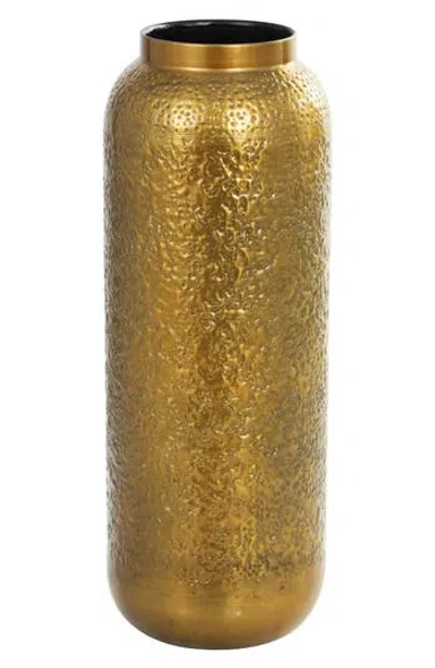 Vivian Lune Home Metal Vase In Gold