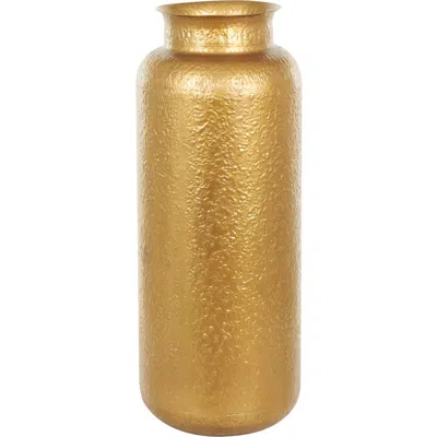 Vivian Lune Home Metal Vase In Gold