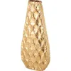 Vivian Lune Home Metal Vase In Gold