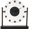 Vivian Lune Home Modern Black Metal Clock In Black