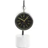Vivian Lune Home Modern Silver Stainless Steel Clock In Silver