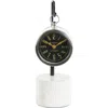 Vivian Lune Home Modern Stainless Steel Clock In Silver
