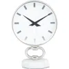 Vivian Lune Home Modern Stainless Steel Clock In Silver