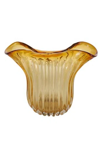 Vivian Lune Home Orange Glass Vase