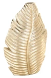 Vivian Lune Home Polystone Vase In Gold