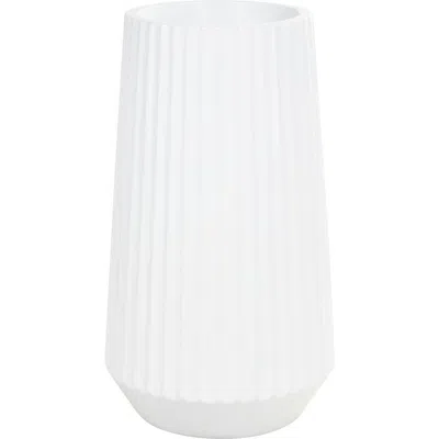 Vivian Lune Home Resin Vase In White