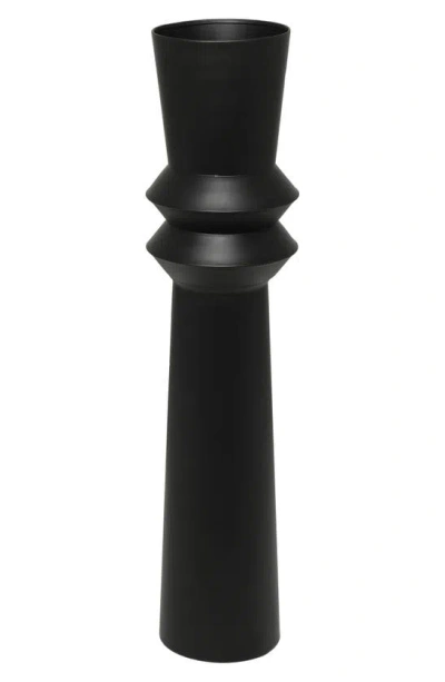 Vivian Lune Home Tall Candlestick Holder In Black