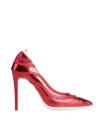 Vivian Woman Pumps Red Size 10 Textile Fibers In Red