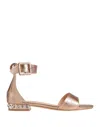 Vivian Sandals In Rose Gold