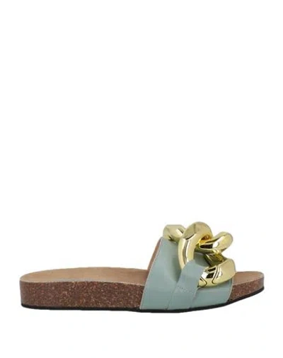 Vivian Woman Sandals Sage Green Size 10 Soft Leather