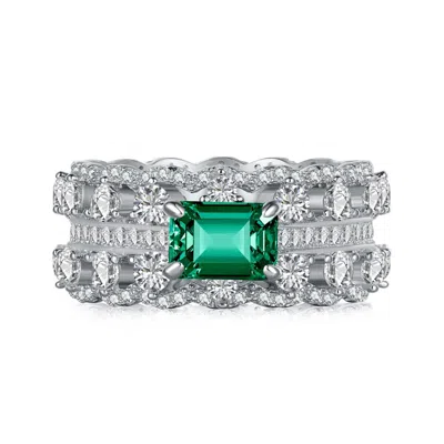 Viviana Halil Women's Green / Silver The Marcela Ring In Multi