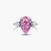 Viviana Halil Women's Pink / Purple / Silver The Georgina Ring In Sterling Silver, Pink