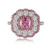 Viviana Halil Women's Pink / Purple / Silver The Marilyn Ring In Sterling Silver, Pink