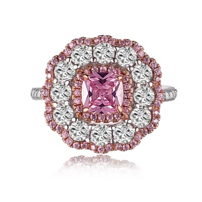 Viviana Halil Women's Pink / Purple / Silver The Marilyn Ring In Sterling Silver, Pink