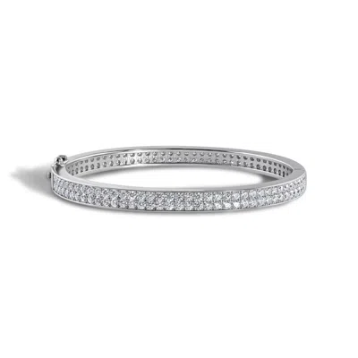 Viviana Halil Women's The Agnes Moissanite Bangle In Sterling Silver