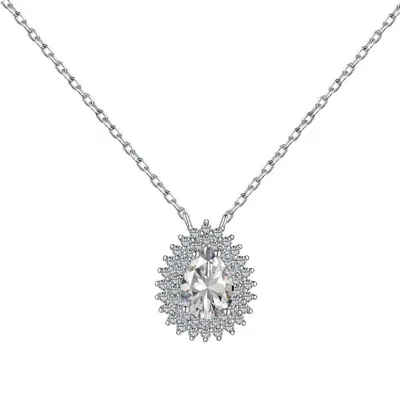 Viviana Halil Women's The Celine Premium Zirconia Necklace In Sterling Silver